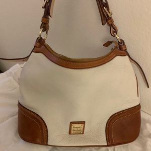 White Pebble Leather Dooney and Bourke Bag